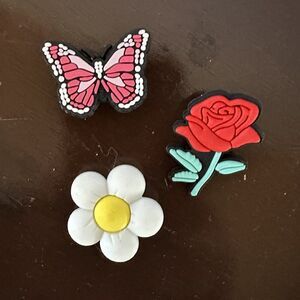 Shoe Charms Set – Flowers & Butterfly Accessories for Crocs, Clogs, Kids